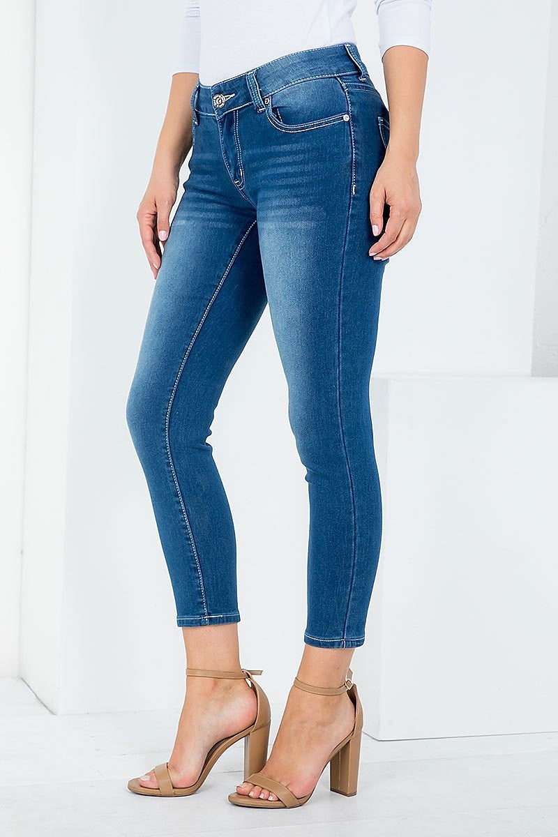 Medium blue denim skinny leg jeans (DGB3465)