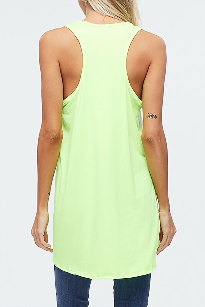 Star all over neon tank top (EF4442)