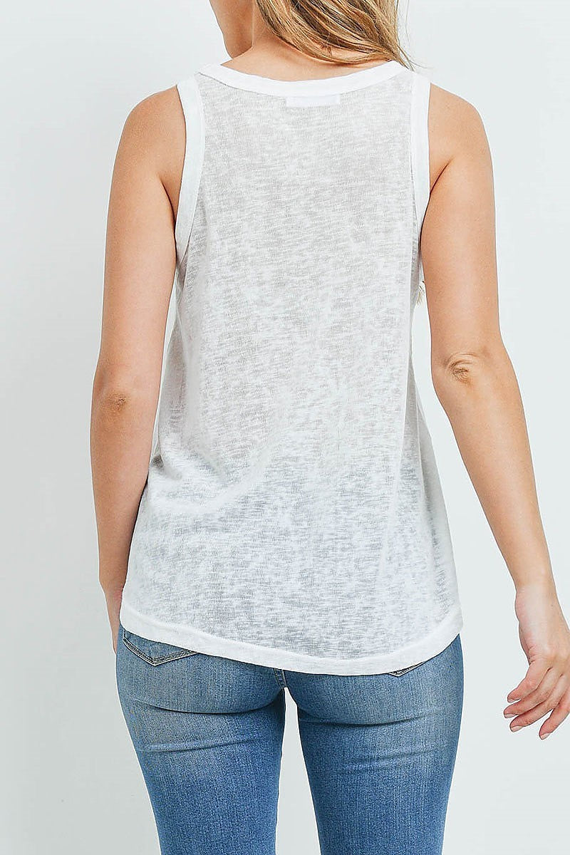 Living without regrets graphic top (ED9649)