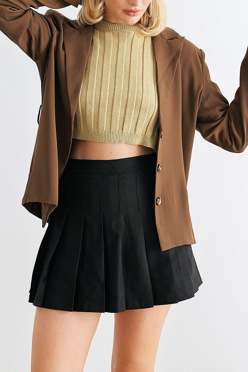 Button belted blazer (TED1984)