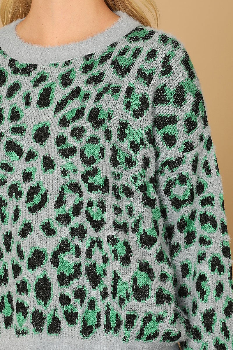 Leopard knitted sweater (DGS6684)