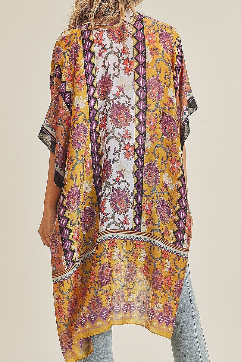 Flower pattern kimono (EF3486)