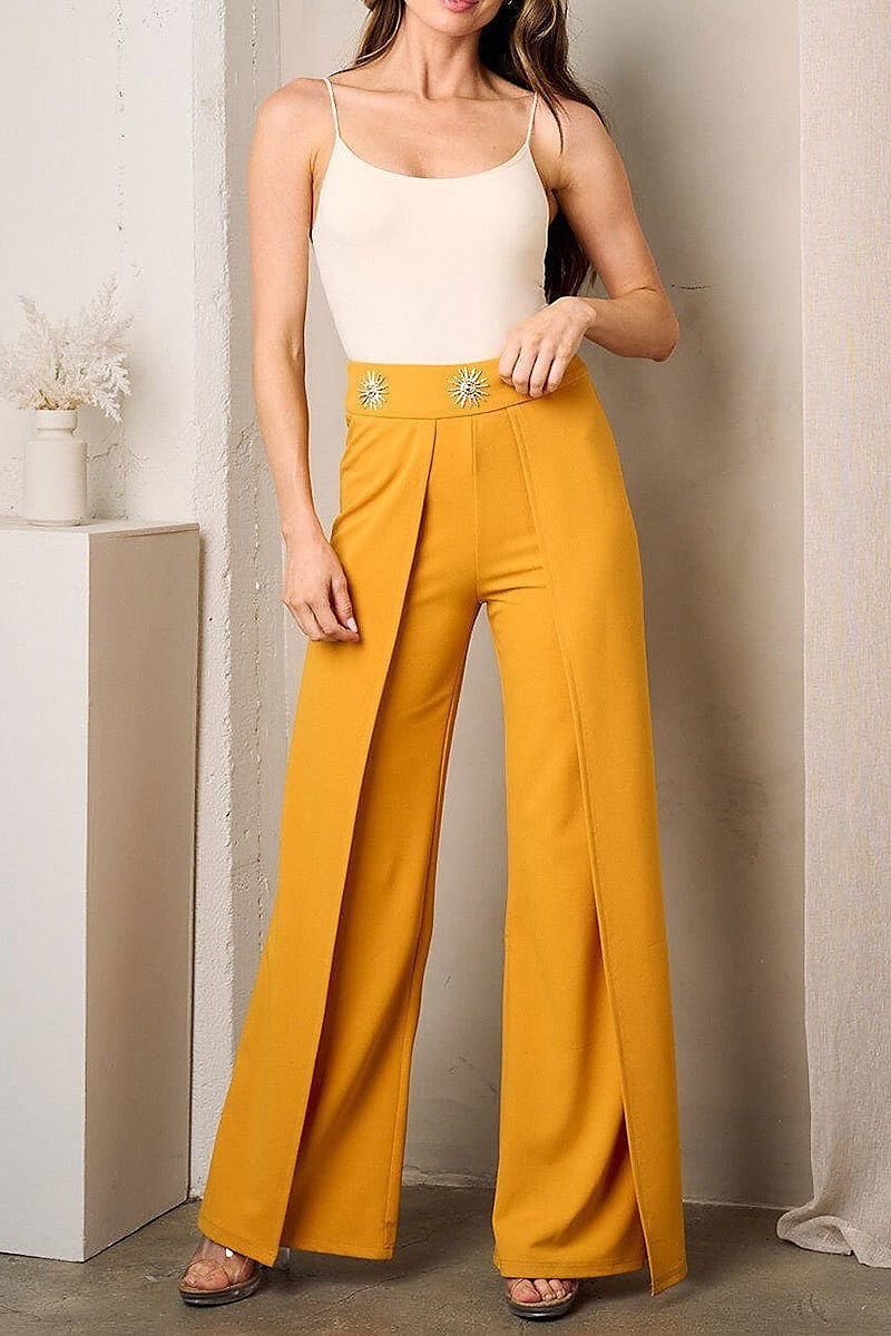 Wide leg sun detailed pants (EFWT3609)