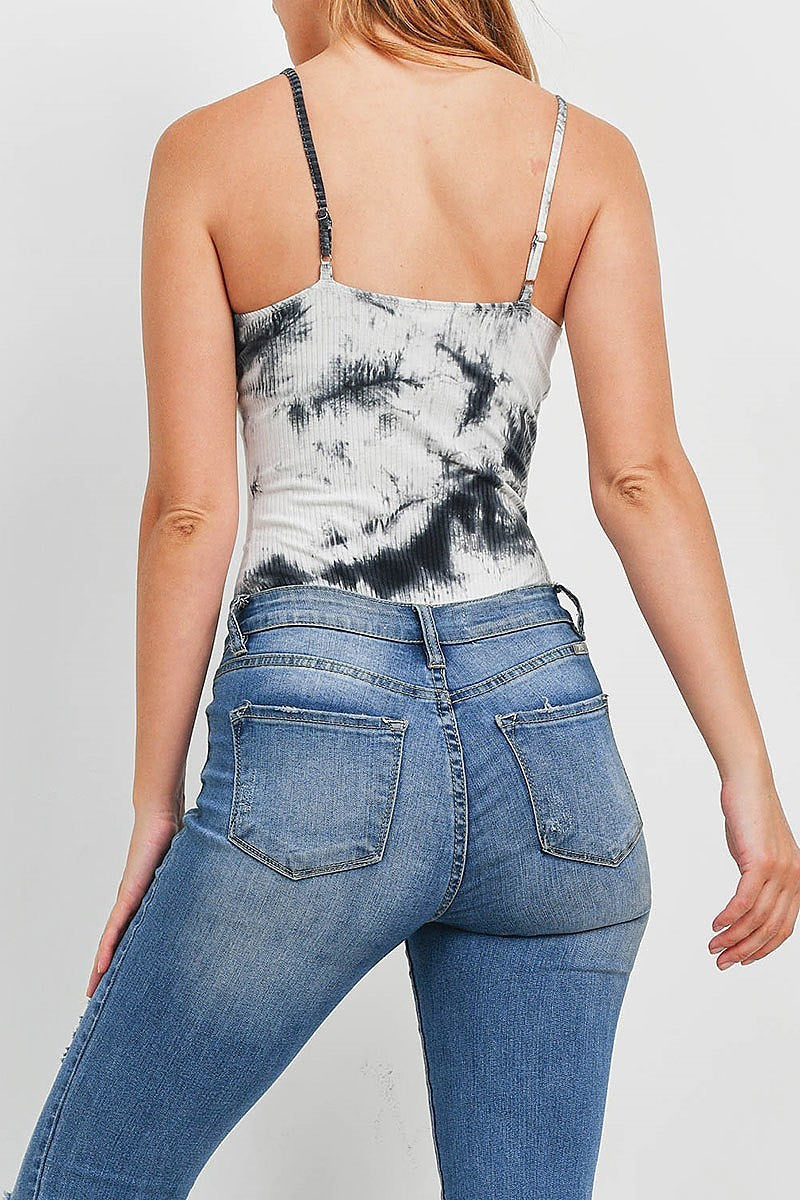 Tie dye textured body suit (DGR4795)