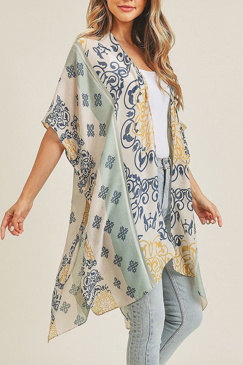 Bohemian pattern kimono (EF3482)