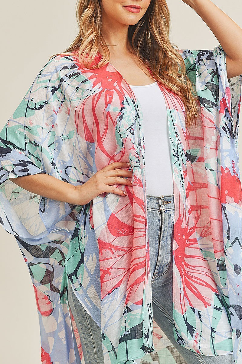 Big flower kimono (EF3464)