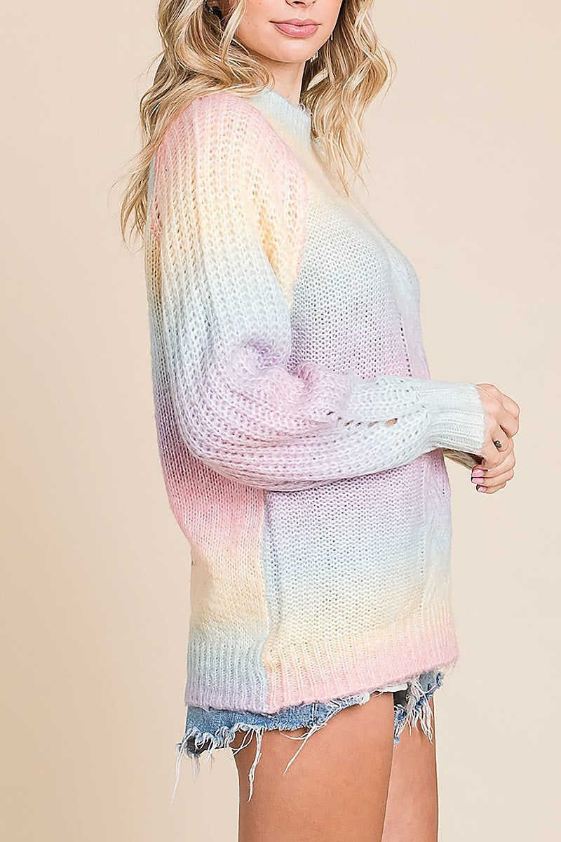 Multi color ombre sweater (EDH1899)