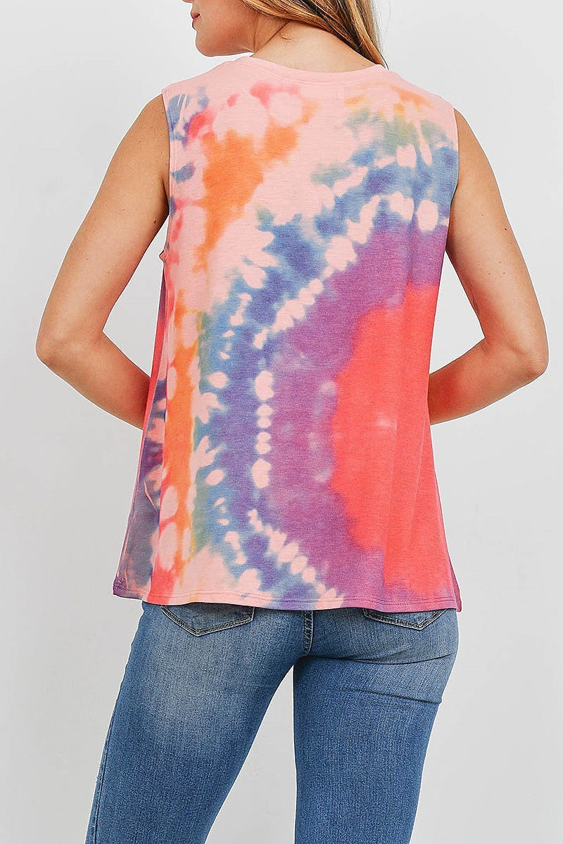 Round neck tie dye top (ED9971)