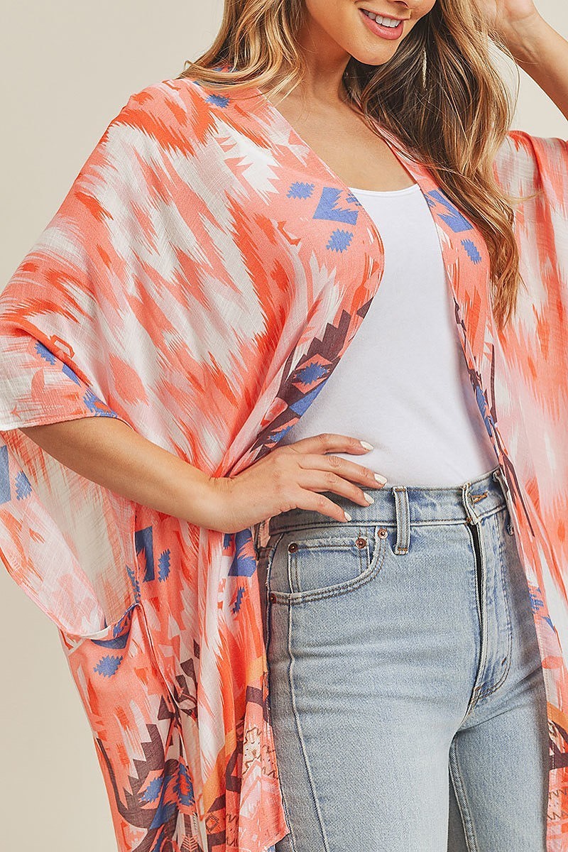 Tie dye boho kimono (EF3459)