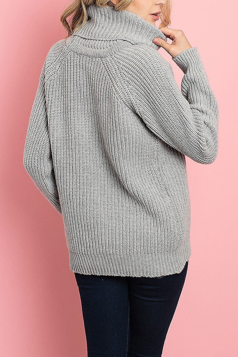 Cowl neck loose fit sweater (DGS4904)