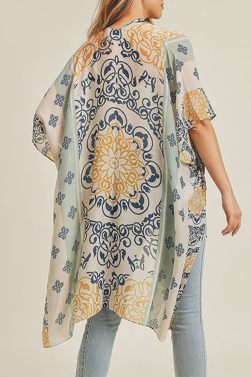 Bohemian pattern kimono (EF3482)