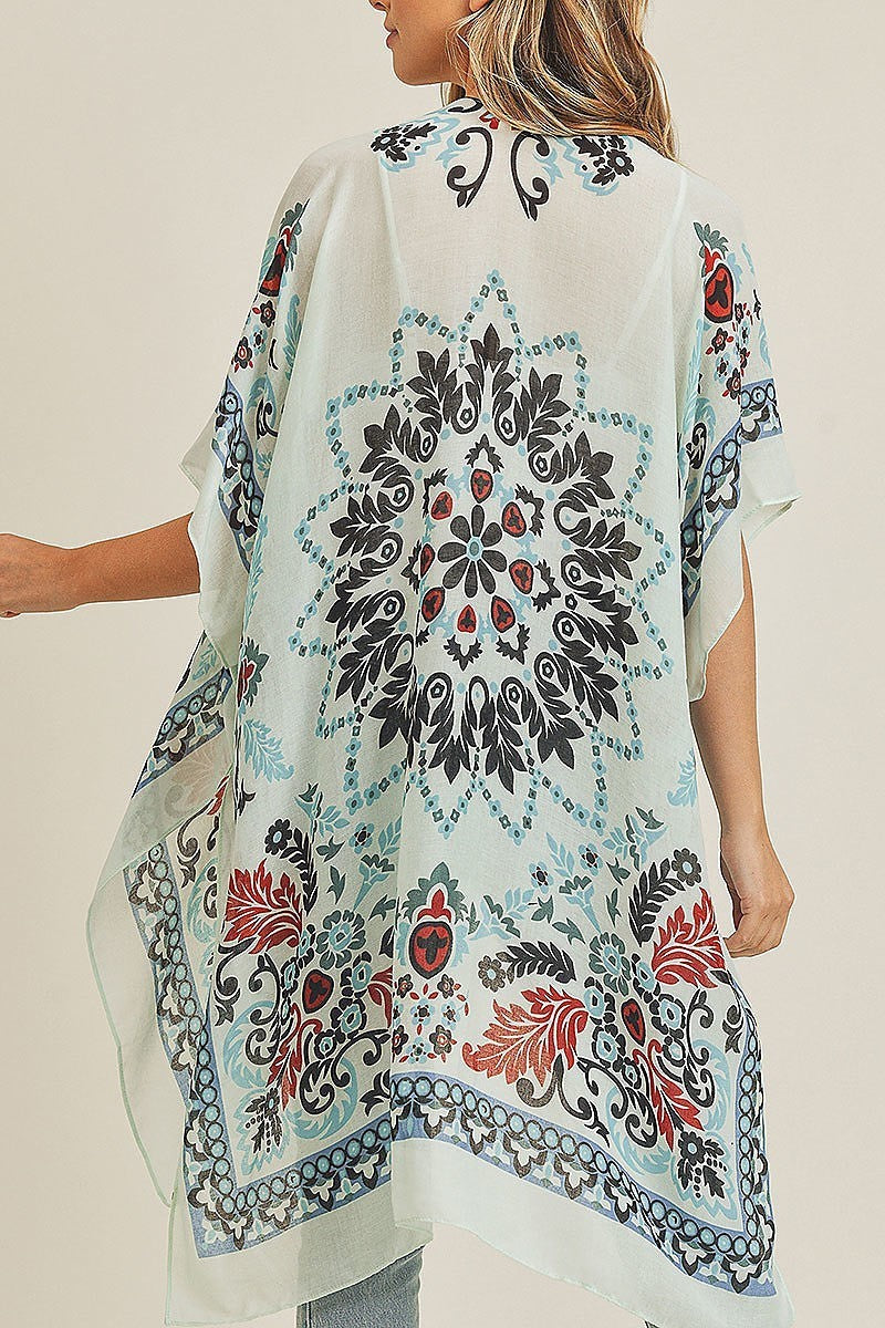 Bohemian print kimono (EF3499)