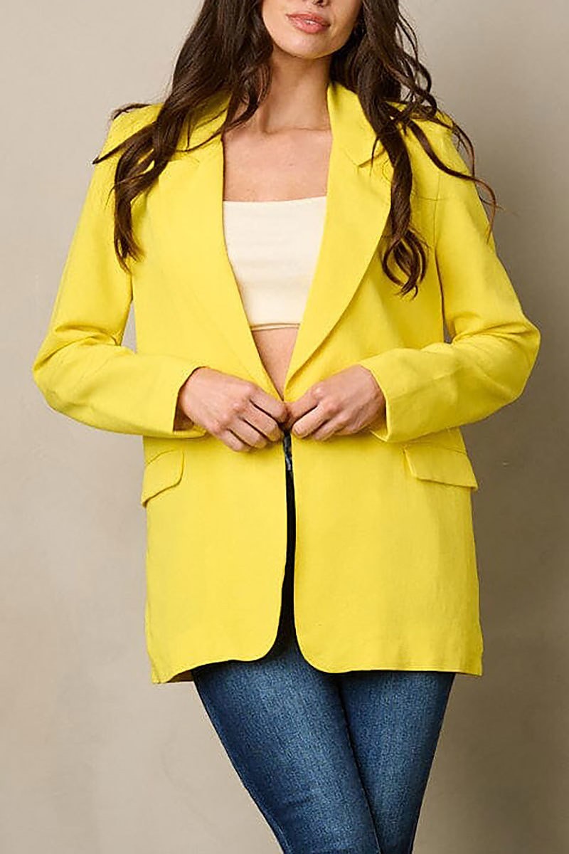 Long sleeve button closure blazer (EFWT1908)