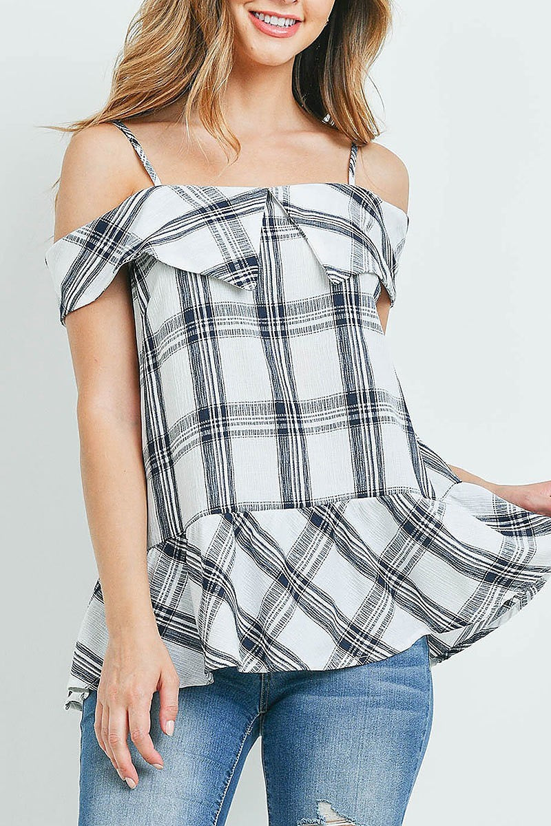 Checker top (ED9525)