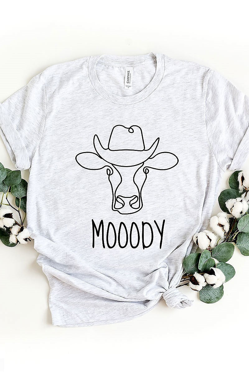 Moody cow with cowboy hat top (EF3872)