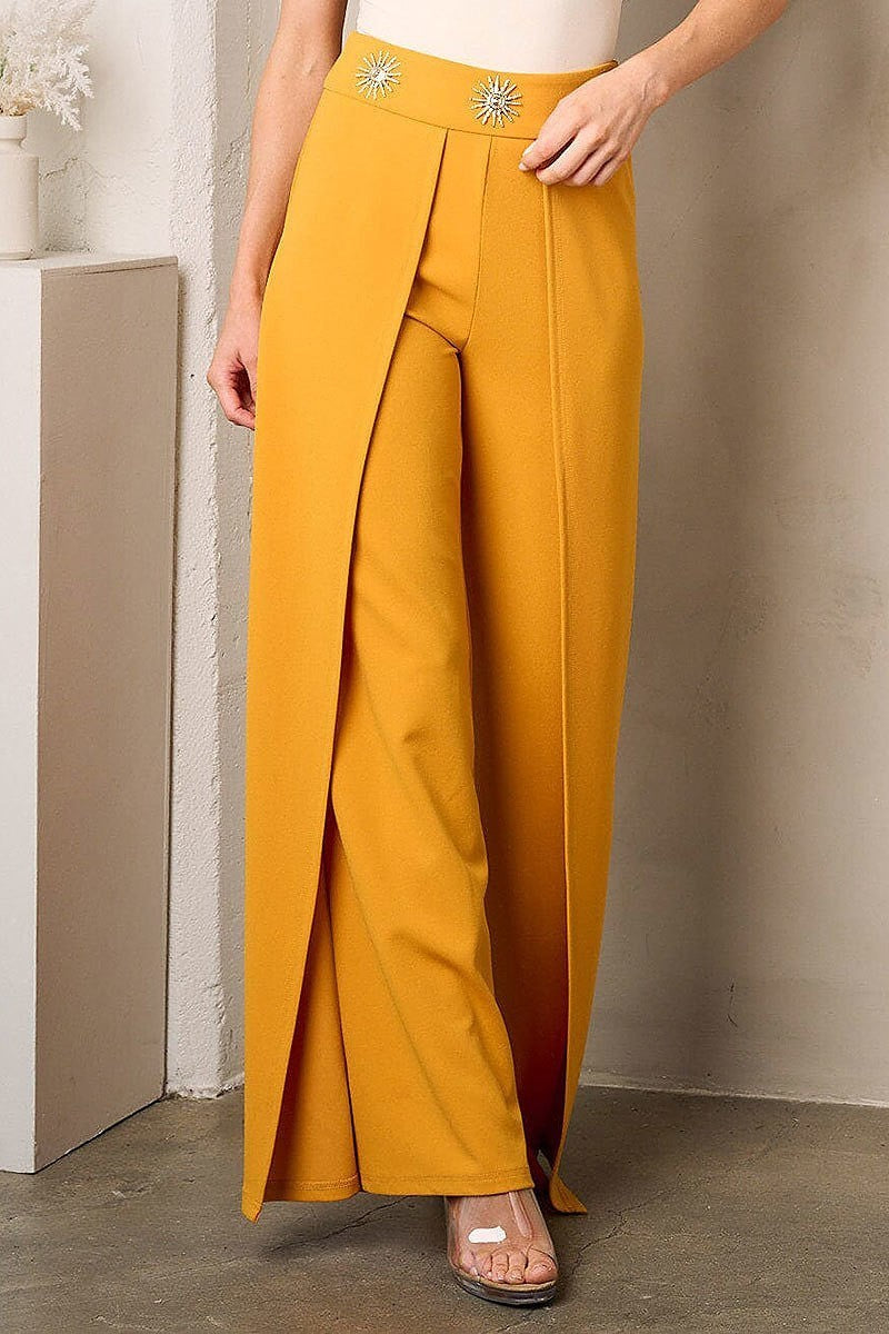 Wide leg sun detailed pants (EFWT3609)