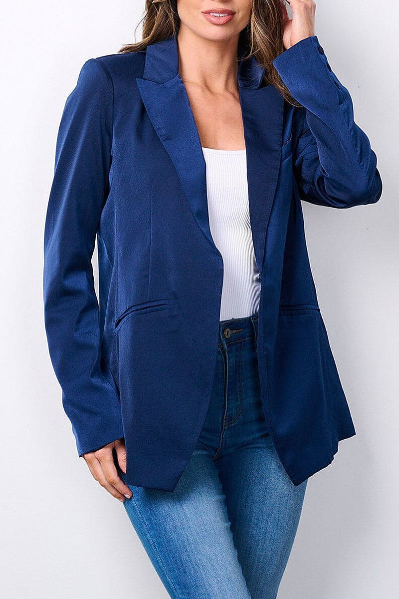 Long sleeve button closure blazer (EFWT7535)