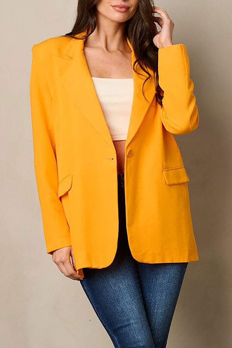 Long sleeve button closure blazer (EFWT1908)