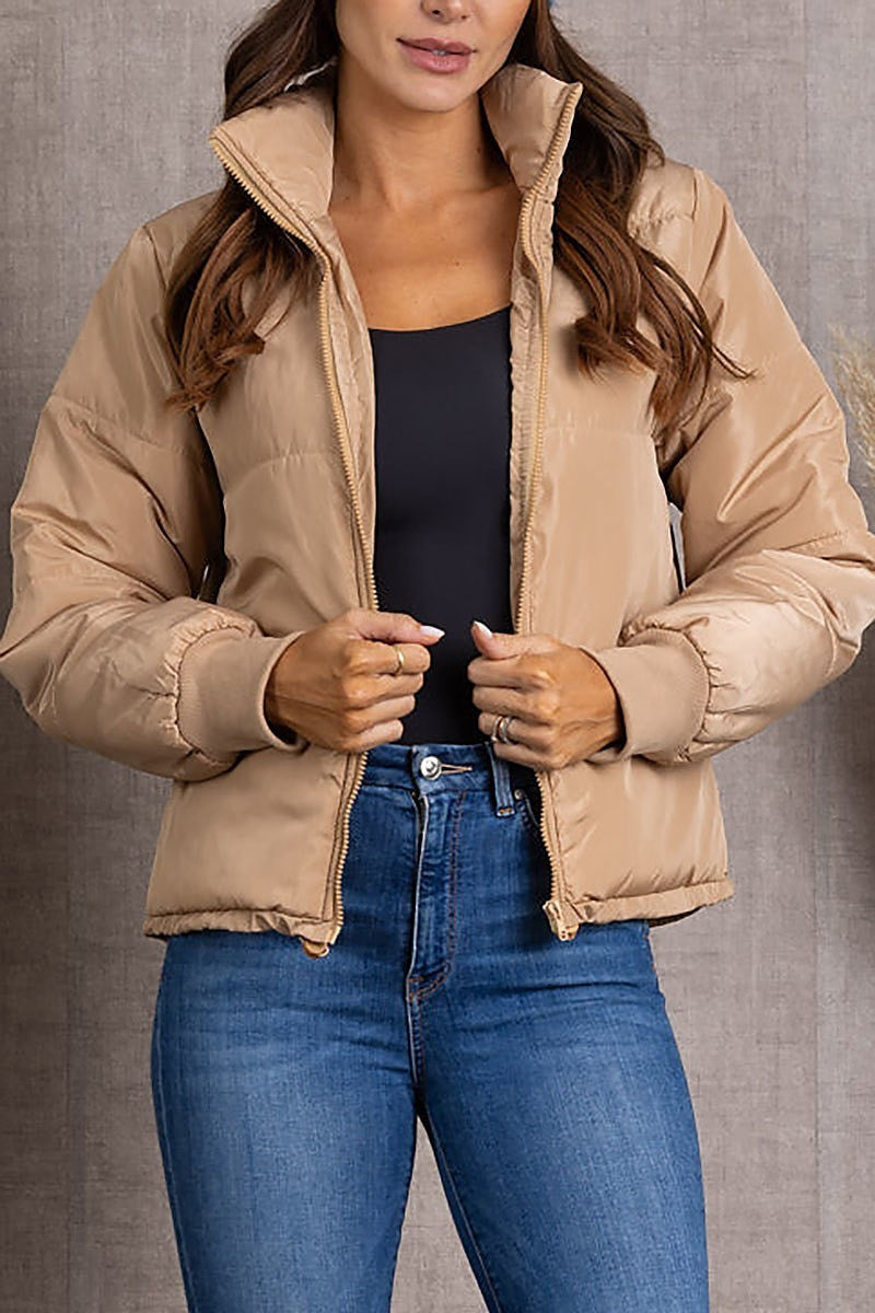 Quilted puffer jacket (EDSW3782)