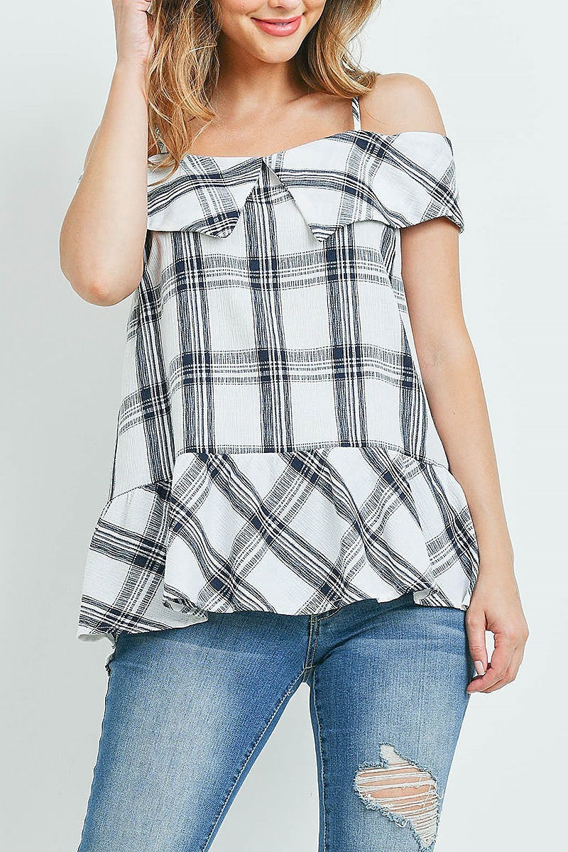 Checker top (ED9525)