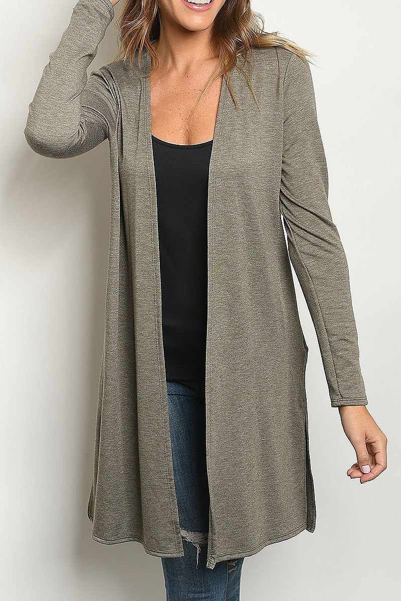 Open front sweater cardigan (DGS4605-1)