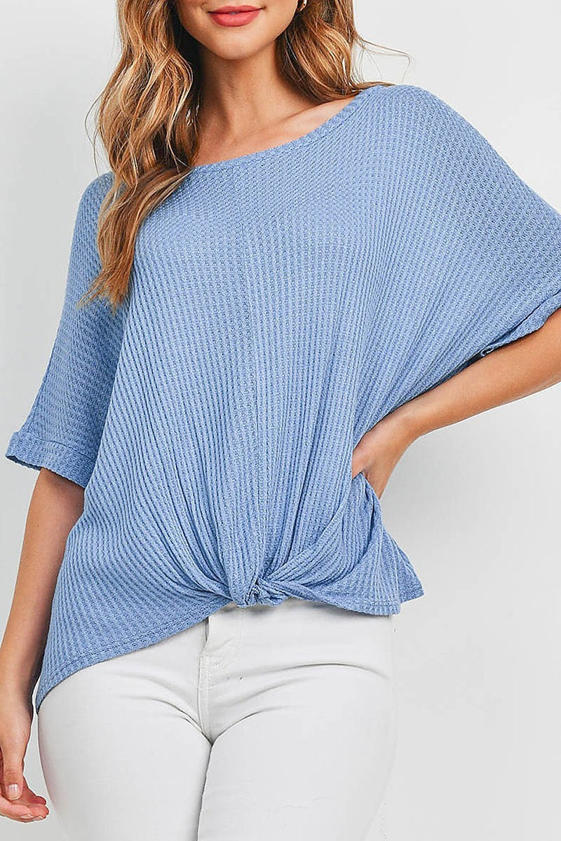 Twist front dolman sleeve top (EF1099)