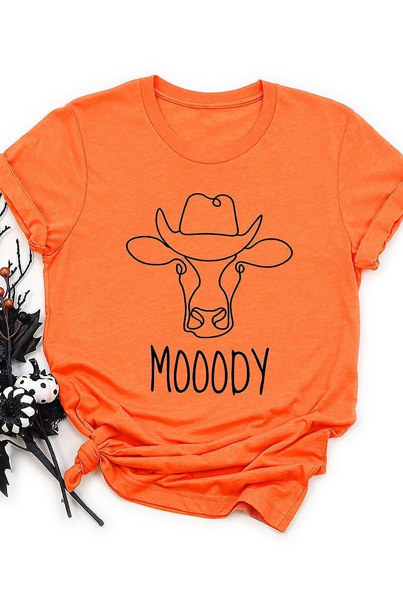 Moody cow with cowboy hat top (EF3872)