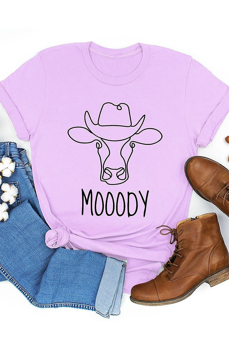 Moody cow with cowboy hat top (EF3872)