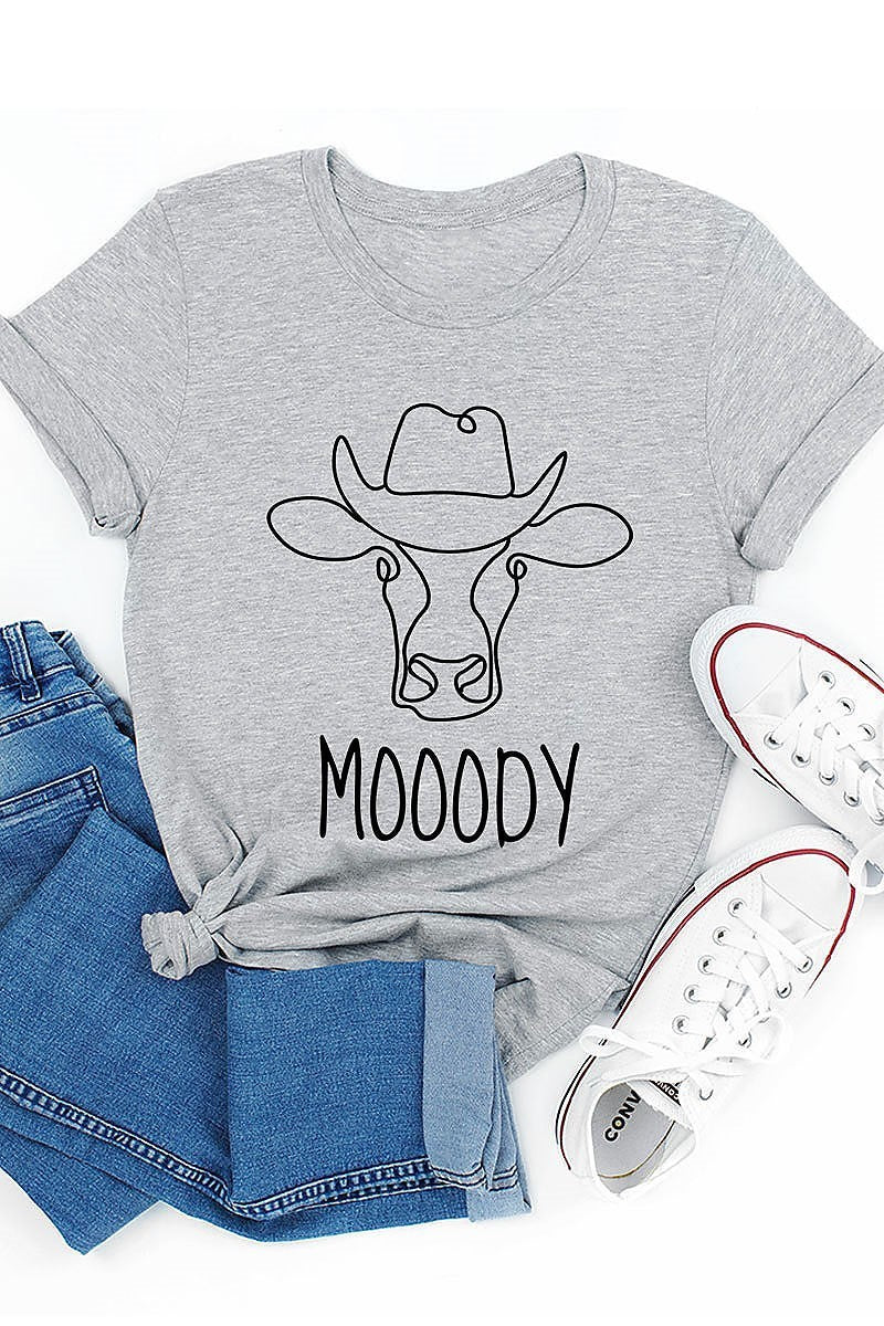 Moody cow with cowboy hat top (EF3872)